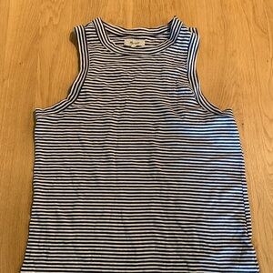 Madewell Stripped Mock Neck Tank
